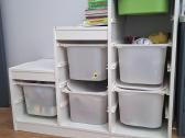 Ikea daiktų laikymo derinys su dėžėmis - nuotraukos Nr. 2
