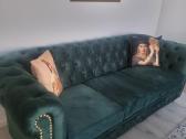 Parduodama veliūrinė nauja sofa - nuotraukos Nr. 4
