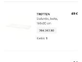 Ikea stalas 160x80 cm Trotten Olov - nuotraukos Nr. 6