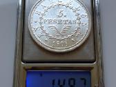 Ispanija Barselona 5 pesetos 1808 - nuotraukos Nr. 4