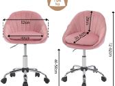 Biuro kėdė, ergonomiška makiažo kėdė, Besisukant - nuotraukos Nr. 3