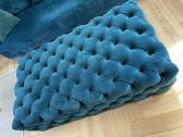 Veliūrinė sofa su pufu - nuotraukos Nr. 3