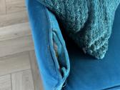 Veliūrinė sofa su pufu - nuotraukos Nr. 5