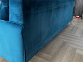 Veliūrinė sofa su pufu - nuotraukos Nr. 7