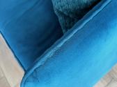 Veliūrinė sofa su pufu - nuotraukos Nr. 8