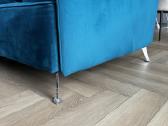 Veliūrinė sofa su pufu - nuotraukos Nr. 9