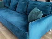 Veliūrinė sofa su pufu - nuotraukos Nr. 10