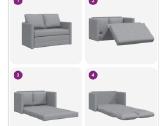 Kompaktiška grindų sofa - nuotraukos Nr. 3