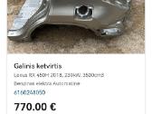 Lexus Rx450h F-sport dalys - nuotraukos Nr. 4