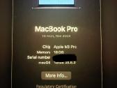 MacBook Pro 14 - M3 Pro Base, 18gb RAM, 512gb SSD - nuotraukos Nr. 14