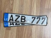 Valstybiniai numeriai Azb777 - nuotraukos Nr. 2