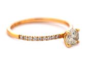 Sužadėtuvių žiedas su briliantais (0,78ct) - nuotraukos Nr. 2