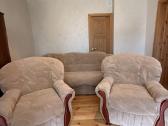 Geros būklės sofa-lova su dvejais foteliais - nuotraukos Nr. 2