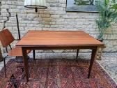 Vintažinis mid century tikmedžio valgomojo stalas - nuotraukos Nr. 2