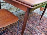 Vintažinis mid century tikmedžio valgomojo stalas - nuotraukos Nr. 7