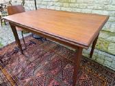 Vintažinis mid century tikmedžio valgomojo stalas - nuotraukos Nr. 13
