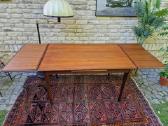 Vintažinis mid century tikmedžio valgomojo stalas - nuotraukos Nr. 16