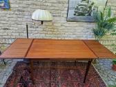 Vintažinis mid century tikmedžio valgomojo stalas - nuotraukos Nr. 25