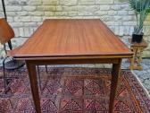 Vintažinis mid century tikmedžio valgomojo stalas - nuotraukos Nr. 32