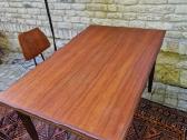 Vintažinis mid century tikmedžio valgomojo stalas - nuotraukos Nr. 33