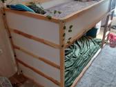 Dviaukšte lova su čiužiniu - nuotraukos Nr. 2