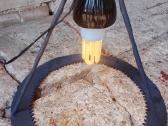Senovinis metalinis šviestuvas - nuotraukos Nr. 7