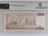 20 Litų 1993 m. Replacement Pmg64 - retas - nuotraukos Nr. 2