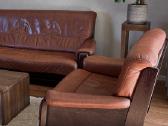 Natūralios odos dvivietė sofa - nuotraukos Nr. 2