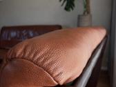 Natūralios odos dvivietė sofa - nuotraukos Nr. 3