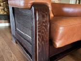 Natūralios odos dvivietė sofa - nuotraukos Nr. 4