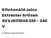 Letaeige sulčiaspaude Kitchen Aid Artistan - nuotraukos Nr. 3
