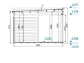 Premium mediniai sodo nameliai 45 mm, 360x370 cm - nuotraukos Nr. 5
