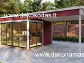 Premium mediniai sodo nameliai 45 mm, 360x370 cm - nuotraukos Nr. 2