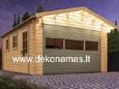 Medinis garažas „gordon“ 44 mm, 540x400 cm – 19 m² - nuotraukos Nr. 3