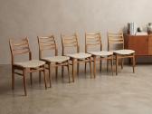 Vintažinės mid century bukmedžio kėdės - nuotraukos Nr. 2