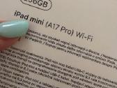 iPad mini A17 Pro Wi-fi 256 GB - nuotraukos Nr. 6