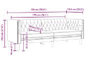 Trivietė chesterfield sofa - nuotraukos Nr. 9