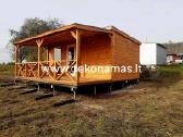 Karkasinė lauko pirtis su terasa 6x5,5 m - nuotraukos Nr. 2