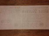 Vokietijos 1 bilijonas markių banknotas - nuotraukos Nr. 2