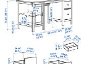 Ikea Hemnes Rašomasis stalas, tamsiai ruda - nuotraukos Nr. 7