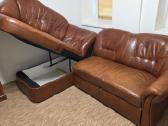 Parduodama odinė sofa (kampinė, su miegojimo f-ja) - nuotraukos Nr. 3