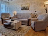 Sofa ir foteliai 3+1+1 bei staliukas. Komplektas - nuotraukos Nr. 2