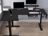 Elektrinis L formos kampinis stalas 160cm - nuotraukos Nr. 7