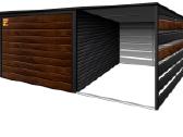 Garažas Lux 6x5 su stoginė - nuotraukos Nr. 3