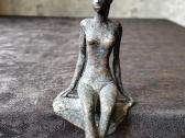 Senovinė bronzinė statulėlė - nuotraukos Nr. 3