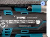Makitos smūginis suktukas Dtw700 - nuotraukos Nr. 3