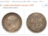 Jk (Didžioji Britanija) 4 pensai (Groat) 1870 - nuotraukos Nr. 3
