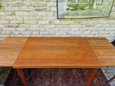 Vintažinis mid century tikmedžio valgomojo stalas - nuotraukos Nr. 10