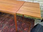 Vintažinis mid century tikmedžio valgomojo stalas - nuotraukos Nr. 17