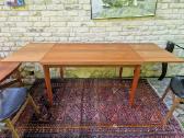 Vintažinis mid century tikmedžio valgomojo stalas - nuotraukos Nr. 19